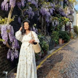 H&M ankle length tie belt dress.